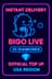 Bigo Live - 25 Diamonds (Top-Up) (US)