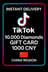 TikTok - Douyin Κάρτα Δώρου 10.000 Διαμάντια 1000 CNY