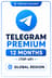 Telegram - Premium 12 Months (Top-Up)