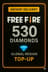 Recarga de 530 diamantes de Free Fire