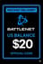배틀넷 기프트 카드 미국 잔액 $20