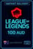 League of Legends 100 AUD RP Gift Card