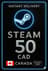Steam Wallet Code CAD50