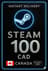 Steam Wallet Code CAD100