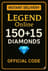 Legend Online 150+15 Elmas EPIN