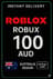การ์ดเกม Roblox 100 AUD (AU)