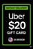 Uber Gift Card - 20$ (USA)