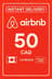 Подаръчна карта на Airbnb - 50 CAD (Канада)
