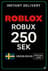 Roblox 250 SEK Խաղային քարտ (SE)