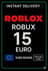 Roblox 15 Euro Gavekort (EU)