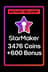 StarMaker 3476 Coins + 600 Bonus Top Up
