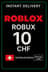Roblox 10 CHF խաղային քարտ (CH)