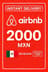 Airbnb подарочна картичка - 2000 MXN (Мексико)