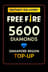 Recarga de 5600 Diamantes de Free Fire (Singapur)