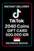 Δωροκάρτα TikTok 2040 Coins 500.000 IDR (Ινδονησία)