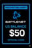 배틀넷 기프트 카드 미국 잔액 $50