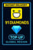 Hago 91 Diamonds Top-Up (Global)