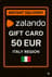 Zalando उपहार कार्ड - 50 EUR (IT)