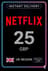 Netflix Gift Card 25 GBP UK