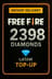 Recarga de 2398 diamantes de Free Fire (LATAM)