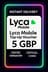 Lyca Mobile լիցքավորման վաուչեր - 5 GBP