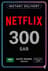 Netflix Gift Card 300 SAR (KSA)