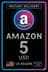 $5 Amazon.com Gift Card US