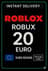 Roblox Spelkaart 20 Euro (EU)
