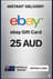 eBay Gift Card 25 AUD