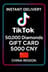 TikTok - Douyin 50.000 Διαμάντια Κάρτα Δώρου 5000 CNY