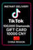 TikTok - Douyin 100.000 Διαμάντια Κάρτα Δώρου 10000 CNY