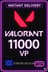 Valorant Points 100€ - 11000 VP (EU Server)