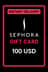 Sephora 100 USD Gift Card