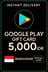 Google Play Gift Card - Indonesia IDR 5.000