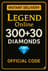 Legend Online 300+30 Elmas EPIN