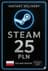 Steam Wallet 25 PLN - (Pologne)