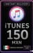 iTunes Gift Card 150 MXN MX
