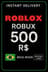 Tarjeta de Regalo Roblox R$500
