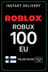 Roblox 100 Euro Game Card (EU)