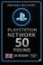 Playstation PSN Card 50 Sterline