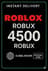 로블록스 기프트 카드 - 4500 로벅스 (글로벌)