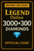 Legend Online 3000+300 Elmas EPIN