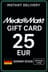 MediaMarkt 기프트 카드 25 EUR