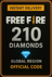 Free Fire 210 + 21 diamantů (Globální)