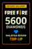 Recarga de 5600 Diamantes de Free Fire (Malasia)