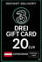 Drei Gift Card 20 EUR AT