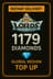 Lords Mobile 1179 Diamonds Top Up
