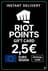 Riot Points EU NORDIC/EAST 2,5 Euro