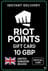 Card Cadou Riot Points 10 GBP (Regatul Unit)