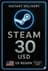 Steam Wallet karte 30 USD